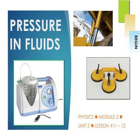 Physics M2 Pressure in fluids