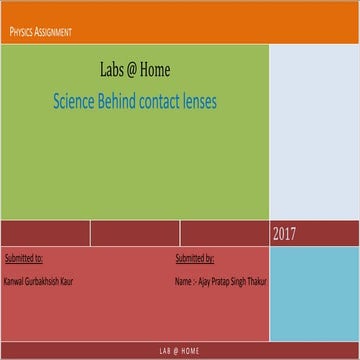 Science Behind Contact Lenses | PPTX