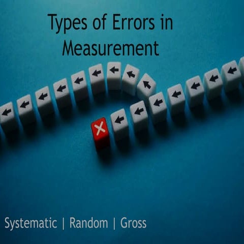 Understanding and Minimizing Measurement Errors: Systematic, Random ...
