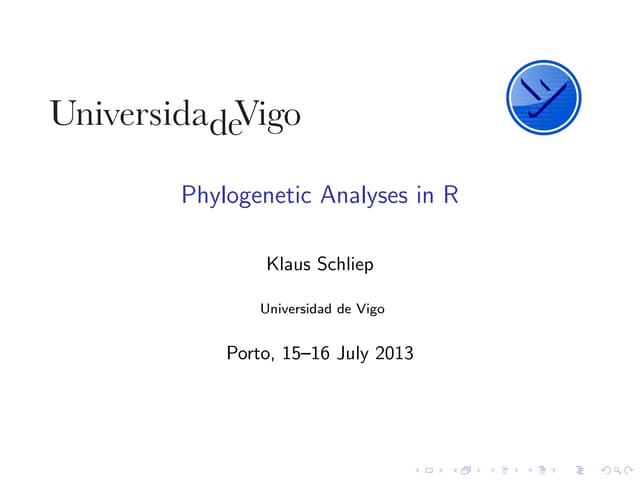 Phylogenetics Analysis in R