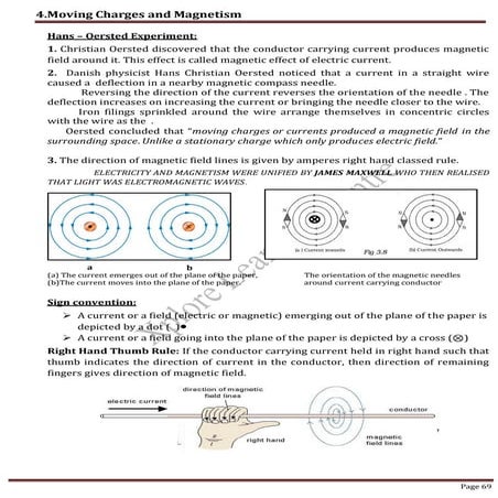 PHY PUC 2 MOVING CHARGE AND MAGNETISM