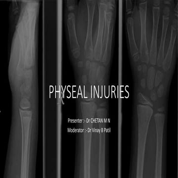 Physeal injuries