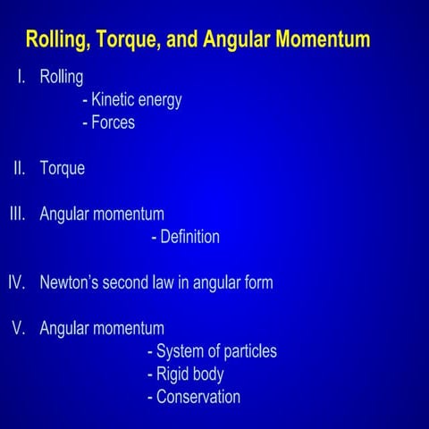 Angular momentum | PPT