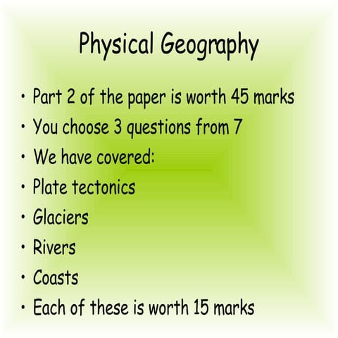 Physical Geography Plate Tectonics