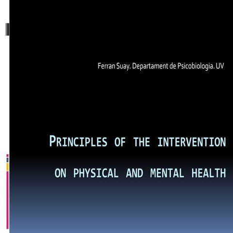 Physical activity and health