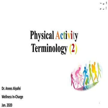 Physical activity terminology (2)