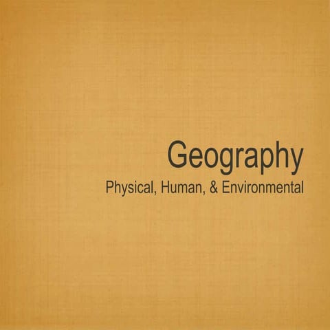 Physical and human geography ppt ms