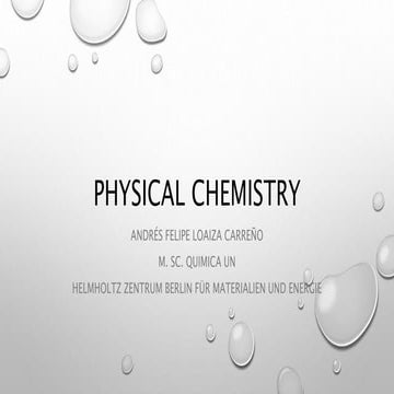 Physical chemistry