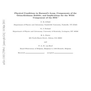 Physical conditions barnard_loop