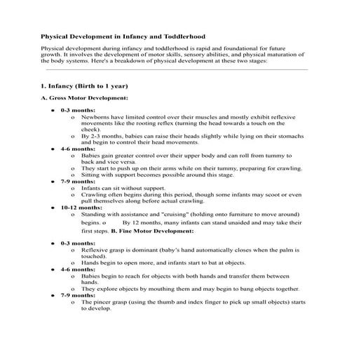 Physical Development in Infancy and Toddlerhood.docx