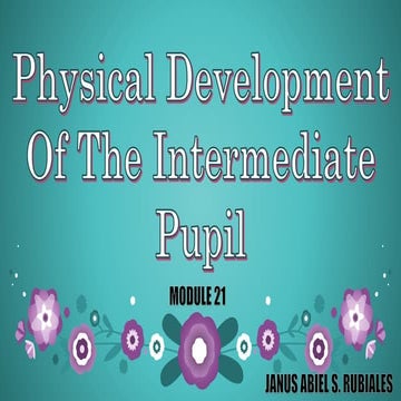 Physical development of the intermediate Pupil module 21