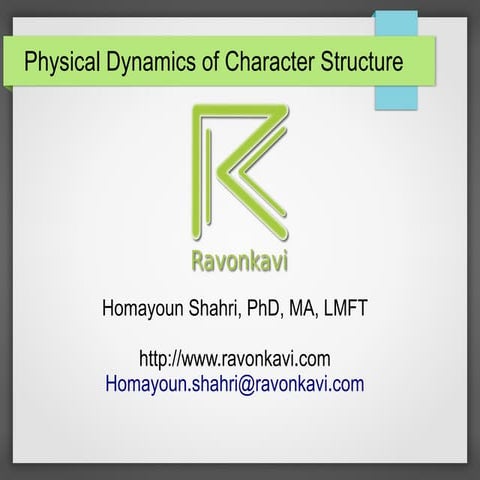 Physical Dynamics of Character Structure