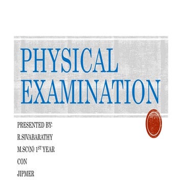 Physical examination