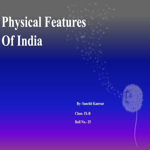 Physical features of india
