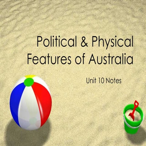 Australia - Physical and Political Features