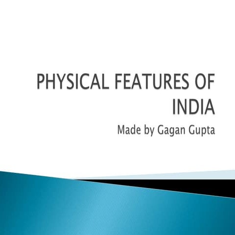 Physical features of india