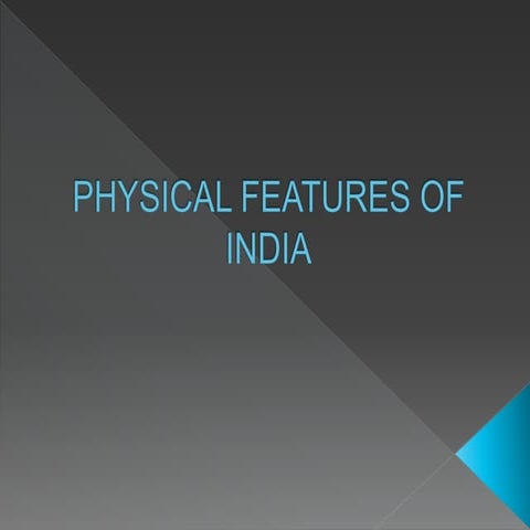 Physical features of india