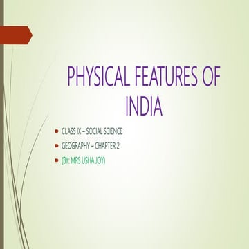 Physical features of india