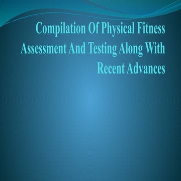 Physical fitness assessment