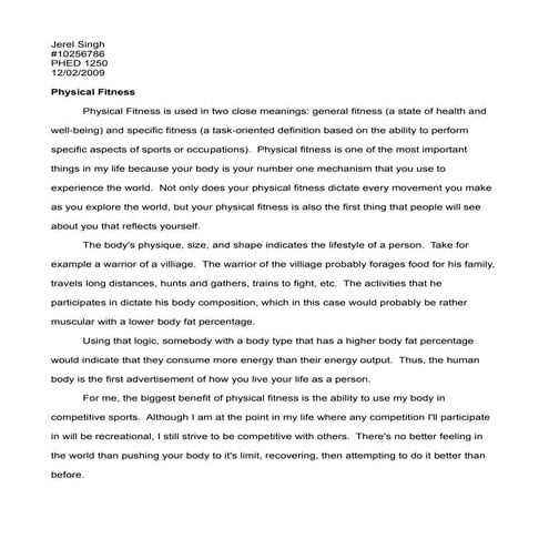 Physical Fitness (Pilates Extra C.)