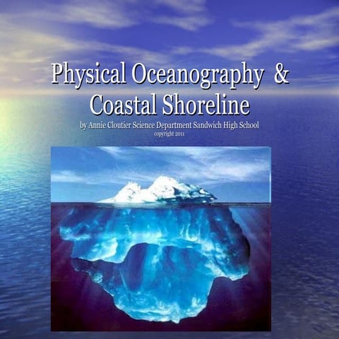 Chemical and physical features of seawater and the | PPTX
