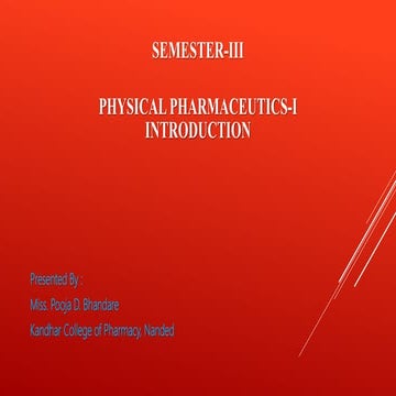 Physical pharmacy i third semester (unit-i) solubility of drug
