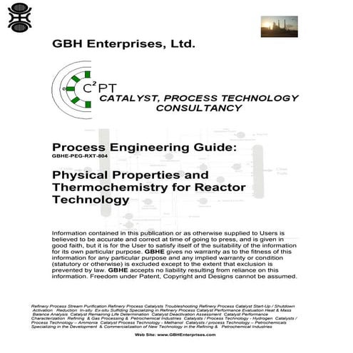 Physical properties and thermochemistry for reactor technology
