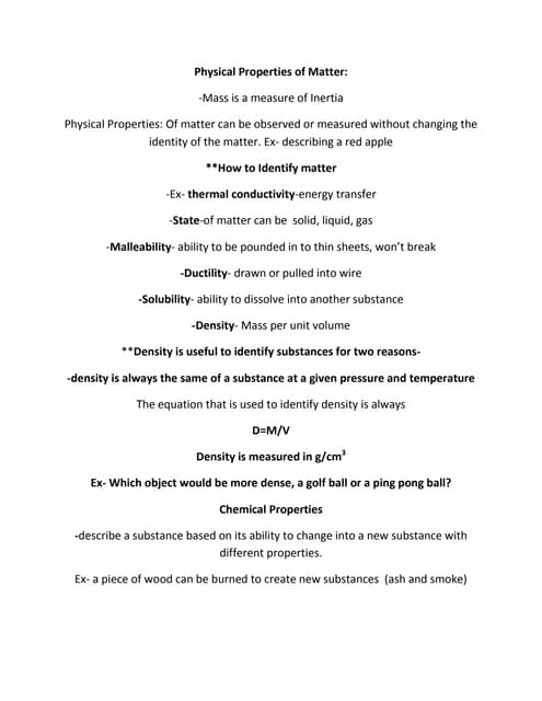 Physical and Chemical Properties of Matter - Grade 5 | PPTX | Chemistry ...