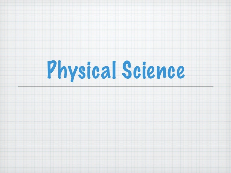 Physical Science