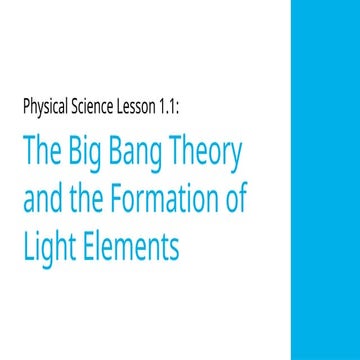 ....the Formation of Light Elements.pptx
