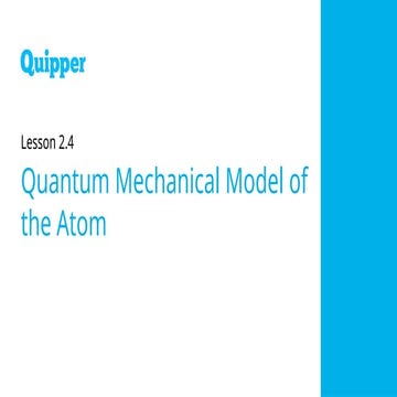 Physical Science SHS 2.4 Quantum Mechanical Model of the Atom.pptx