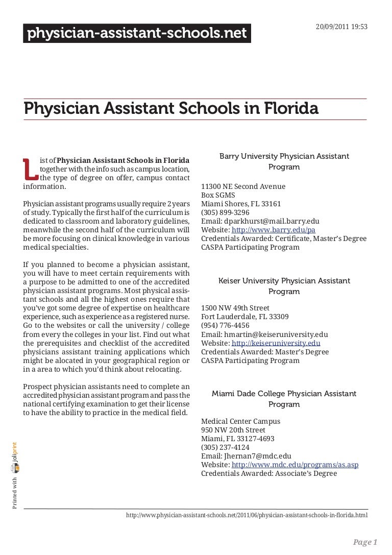 PHYSICIAN ASSISTANT SCHOOLS visual data 7