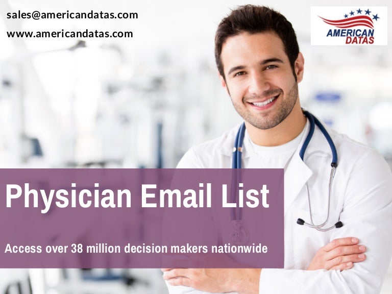 Physician Email List Mailing Addresses Physician Database