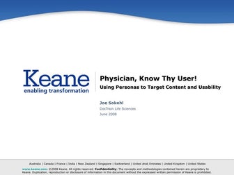 Physician Know Thy Customers