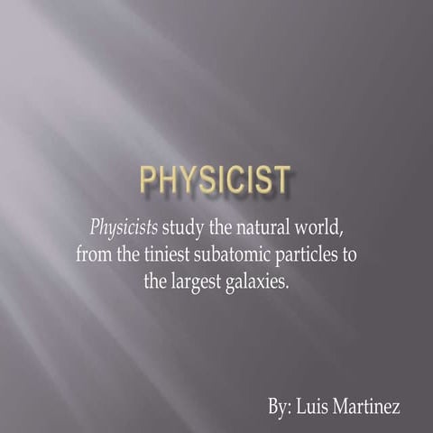 Theoretical Physicist | PPTX