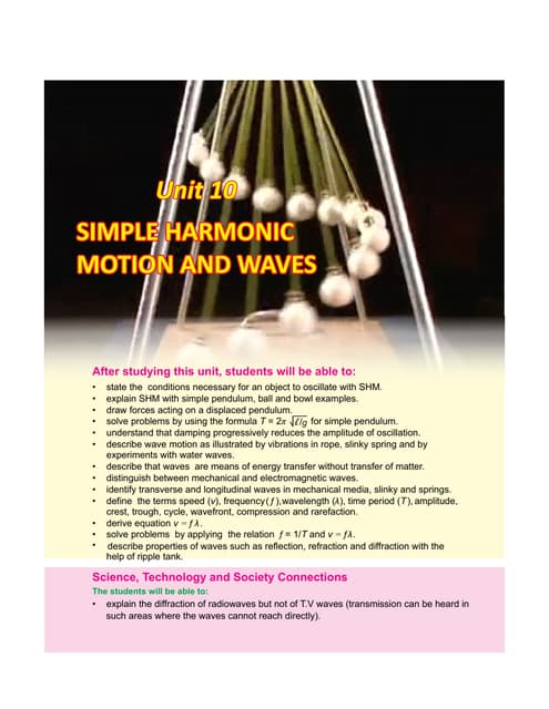 simple harmonic motion | PPT