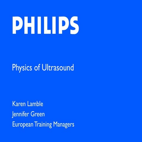 Physics of ultrasound