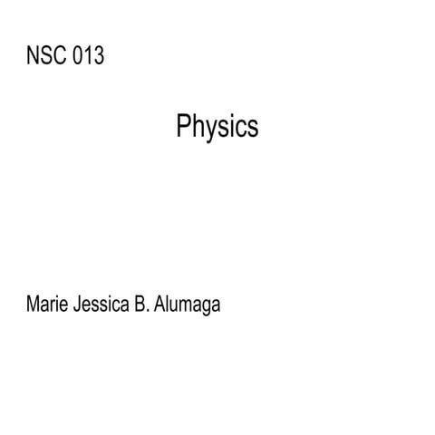 Physics (NSC013)