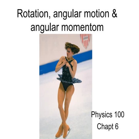 Rotation, Angular Motion and Angular Momentum | PPT