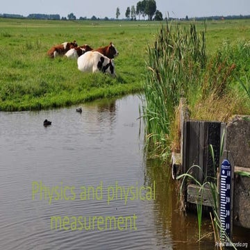 Physics and physical measurement