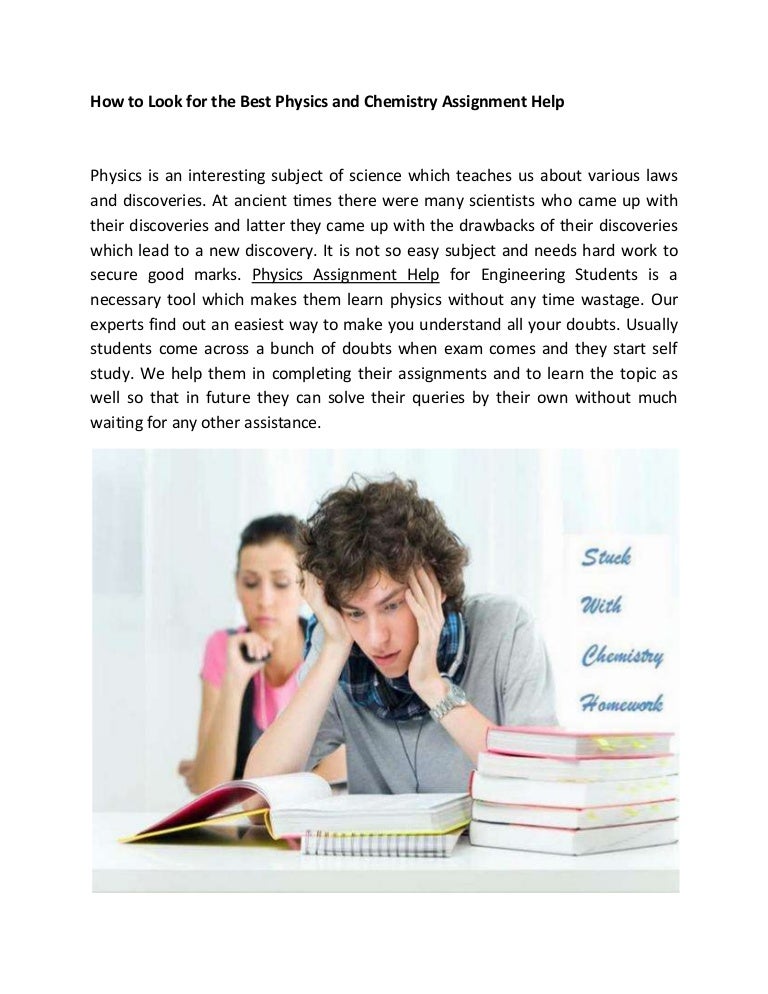 Physics assignment help