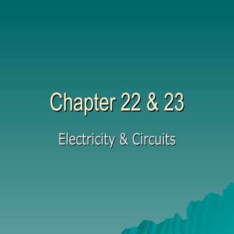 Physics chapter 22 & 23