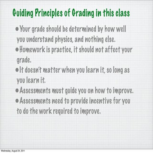 Physics grading keynote