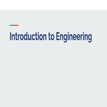 Introduction to Engineering Basics, 9th-12th Grade
