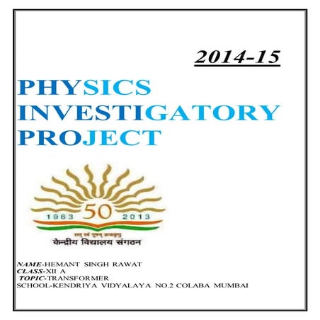 Physics investigatory