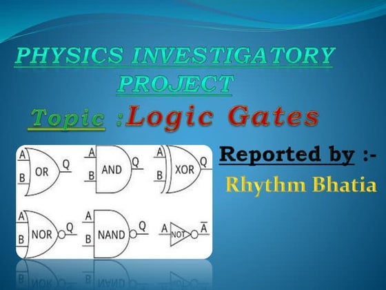 Basic Logic Gates | PPT