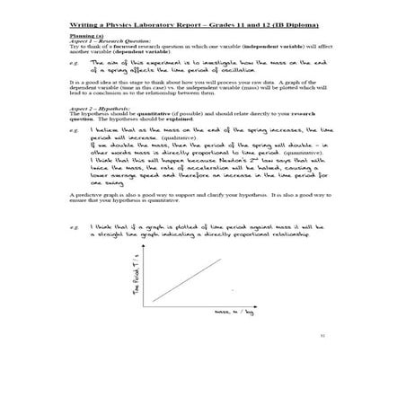 Physics lab report tips