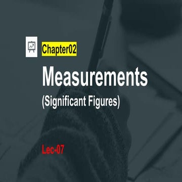 significant figures  (measurements) lec 07 Sindh text book board