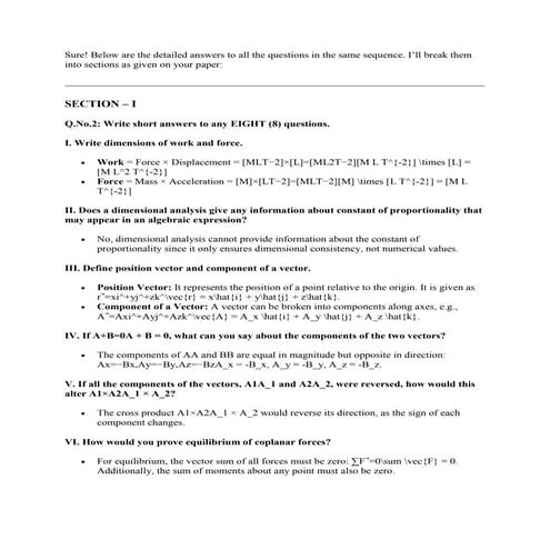 Physics paper past FCC to help you with exams