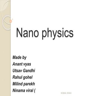  NANO Physics ppt ---2017 